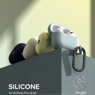Vỏ Ốp dành cho AirPods Pro 2 RINGKE Silicone - Hàng Chính Hãng
