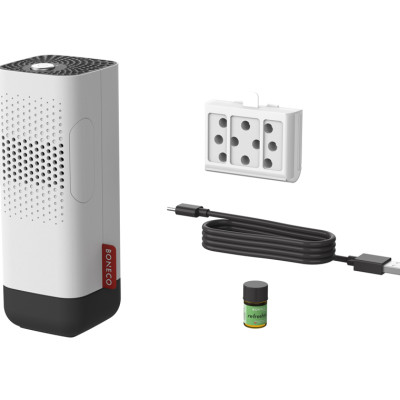 Máy Lọc Không Khí Ô Tô Thụy Sỹ Boneco P50 Khuếch Tán Tinh Dầu Thơm, Tạo Ion Âm Lọc Bụi, Khử Mùi Oto Cũ Mới, Dùng Cho Xe Hơi/Xe Đẩy Em Bé/Bàn Làm Việc - Hàng Chính Hãng