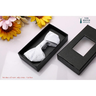 Nơ chú rể, MC, ca sỹ cao cấp Full box xếp chéo mới.