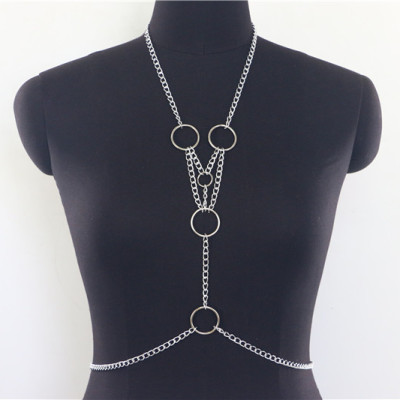 Body chain chuỗi xích titan body kết hợp thắt lưng và vòng cổ cá tính nổi bật