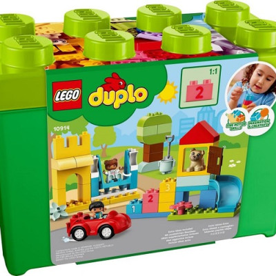 Đồ Chơi Lắp Ráp LEGO Duplo Thùng Gạch  Sáng Tạo 10914 Cho Bé Trên 1 Tuổi (85 chi tiết)