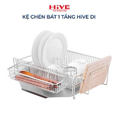 Kệ (giá) để chén bát HiVE DI 2 tầng inox 304