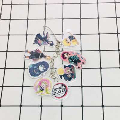 5 Dây móc chùm Kimetsu no Yaiba chibi tổng 30 miếng
