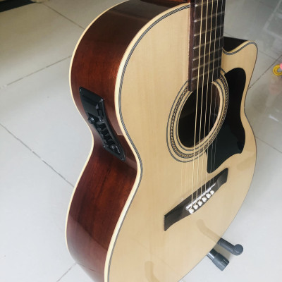 Đàn guitar acoustic DJ150X có EQ âm thanh chất lượng tốt gỗ full solid chọn lọc
