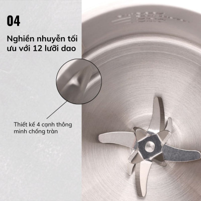 Máy Làm Sữa Hạt Daewoo 1.2L DWSM-1512, tặng Cẩm Nang 50 Công Thức - Máy Xay Nấu Đa Năng - Hàng chính hãng