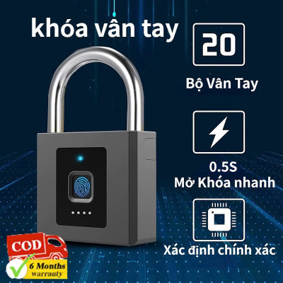 Ổ KhóJa Vân Tay Sai Đại Chống Trộm – Dùng Cho Cổng Cửa Nhà, Bền Bỉ Ngoài Trời, ĐÈN TRANG TRÍ