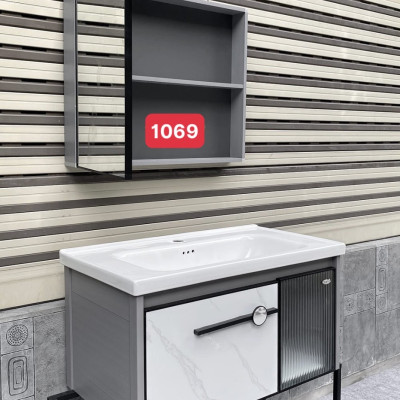 Bộ tủ chậu kệ gương Lavabo Juno Sofa ngang 70/80 x 47 cm CT-LV1069