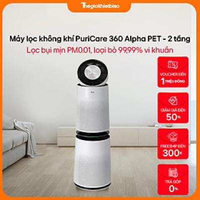 [GIÁ TẠI KHO] Máy lọc không khí (Safeplus) PuriCare360 Alpha PET 2 tầng AS10GDWH0 - Hàng chính Hãng LG