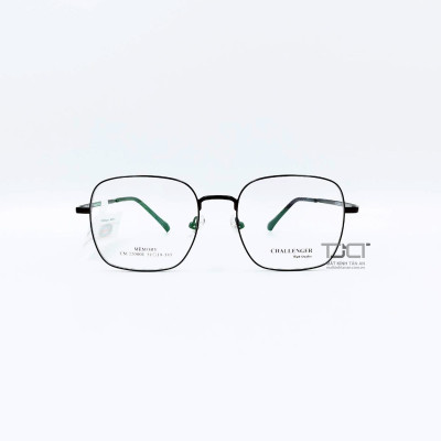 GỌNG KÍNH CẬN NAM NỮ, CHẤT LIỆU KIM LOẠI, PHOM TRÒNG VUÔNG THỜI TRANG, CHÍNH HÃNG CHALLENGER CM220001