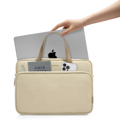 TOMTOC (USA) PREMIUM THEHER SHOULDER BAG13”/14”- H22C1 - Hàng chính hãng