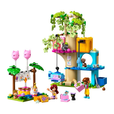 LEGO FRIENDS 42666 Đồ Chơi Lắp Ráp Nhà Cây Và Bữa Tiệc Sinh Nhật Mèo Con (321 chi tiết)