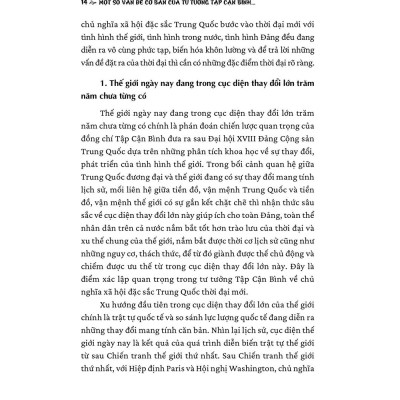 Một số vấn đề cơ bản của tư tưởng Tập Cận Bình về chủ nghĩa xã hội đặc sắc Trung Quốc thời đại mới - bản in 2024