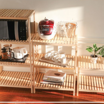 KỆ ĐỂ LÒ VI SÓNG 2 TẦNG MÀU TỰ NHIÊN - OVER RACK 2F NATURAL