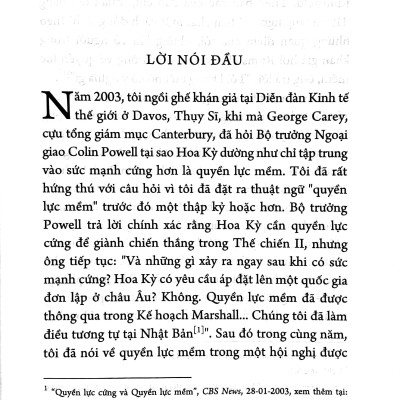 Quyền Lực Mềm - Ý Niệm Mới Về Thành Công Trong Chính Trị Thế Giới