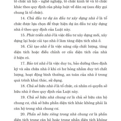 Luật nhà ở 2023 (sửa đổi, bổ sung năm 2024)