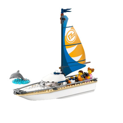 Đồ Chơi Lắp Ráp Thuyền Buồm Ngắm Cá Heo LEGO CITY 60438 (102 chi tiết)