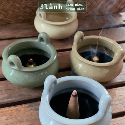 Bát Hương Bát Nhang Trầm Hương Bằng Sứ Cao Cấp Size Vừa Nhiều Màu Sắc Phong Thủy Trang Trí Bàn Thờ Dâng Hương Thờ Cúng Tôn Giáo