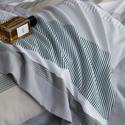 Bộ 5 món drap, áo gối NIN Tencel SELINA mát lạnh mẫu mới 2024 chất lụa tencel mềm mịn không kèm mền