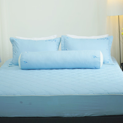 Bộ ga giường chần bông KBedding by Everon KMTS 107 Microtencel Xanh nhạt (4 món)