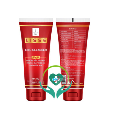 Lisse ￼Sữa Rửa Mặt Eric cleanser  - Giúp: sạch bụi bẩn , dầu thừa ,mềm da, duy trì độ ẩm, ngăn ngừa mụn