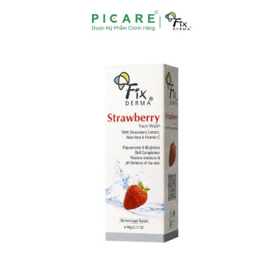 Sữa Rửa Mặt Fixderma Chiết Xuất Dâu Tây Strawberry Face Wash 75g