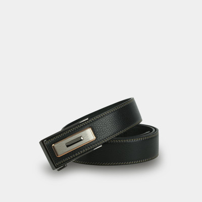 Thắt Lưng Nam Da Thật IDIGO MD1-4031 Màu Đen