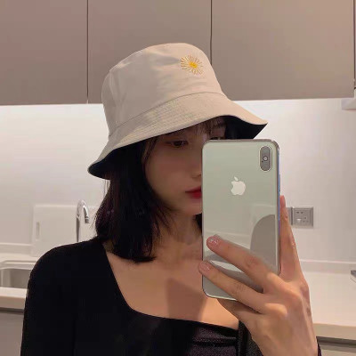 Mũ Vành Nhỏ, Mũ Bucket Hoa Cúc, Mũ Bucket Cụp Phong Cách Swag Siêu Xinh MD07