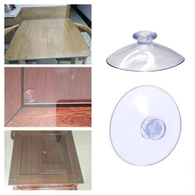 Set 4 Đệm Hít 1 Mặt Silicon Giữa Kính Mặt Bàn, Miếng Đệm Kê Kính Mặt Bàn, Chống Xê Dịch Và Trơn Trượt Kính - TakyHome 5506
