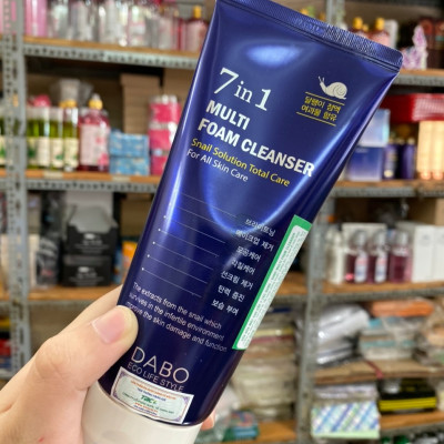 Sữa rửa mặt cao cấp 7in 1 dưỡng trắng DABO Multi Foam Cleanser 180ml