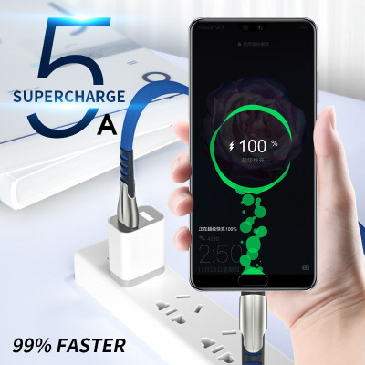Dây cáp sạc siêu nhanh 5A kết nối cổng Micro USB/Type-C /Light ning IOS tùy chọn cho iPhone IOS Android - miếng lót chuột