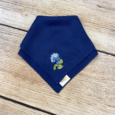 Khăn Tay Thêu Hoa Cẩm Tú Cầu Handicraft Embroidery 100% Silk