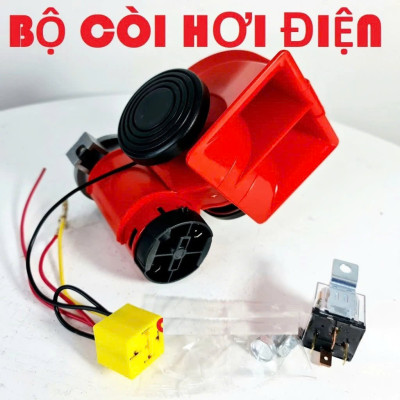 Bộ Còi Hơi Điện 12V - 24V Âm Thanh Lớn Hiệu Suất Tuyệt Vời:  Phụ Kiện Độc Đáo , ĐÈN TRANG TRÍ