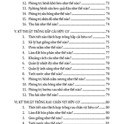 Kỹ Thuật Trồng Rau, Củ, Quả Hữu Cơ (Tái bản 2024)