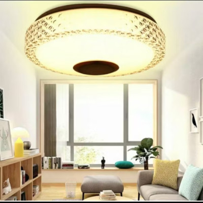 ĐÈN ỐP TRẦN CÓ LOA NGHE NHẠC ĐỔI MÀU SẮC CỰC ĐẸP