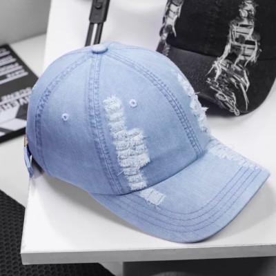 Nón kết, mũ lưỡi trai Jeans rách phối vải trơn thời trang đường phố nam nữ siêu đẹp