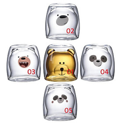 Ly thủy tinh hình gấu cách nhiệt an toàn