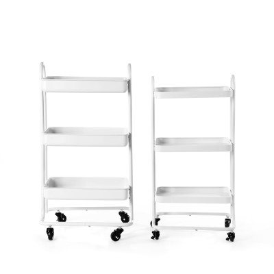 Kệ đựng đồ đa năng lớn 3 tầng có bánh xe-cobi home