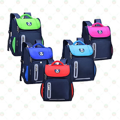 [Thẳng Lưng] Balo Cặp Chống Gù KhoNCC Hàng Chính Hãng - Dành Cho Học Sinh Tiểu Học - Cấp 1, 2 - Vải Dù Chắc Chắn - Ngăn Thấm - NLM-BLCGSN (Nhiều màu)