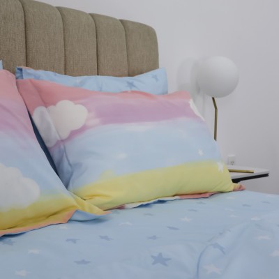 Bộ drap, áo gối Kèm mền chần Stefani chất Cotton nhung mềm mịn mát - màu sắc trẻ trung đủ kích thước mẫu mới 2024