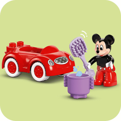 LEGO DUPLO 10454 Đồ Chơi Lắp Ráp Nhà Câu Lạc Bộ Mickey Mouse Và Xe Hơi (27 chi tiết)