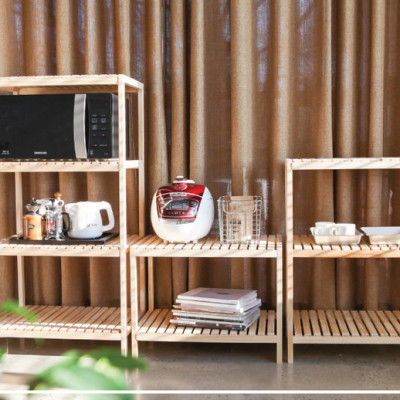 KỆ ĐỂ LÒ VI SÓNG 2 TẦNG MÀU TỰ NHIÊN - OVER RACK 2F NATURAL