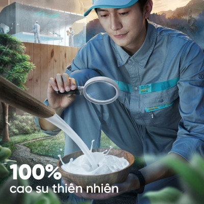 Nệm Gấp 3 Cao Su Thiên Nhiên Đồng Phú- Đàn hồi-hỗ trợ thẳng lưng- Bảo hành 7 năm.