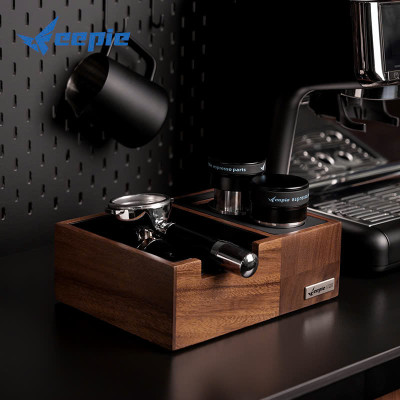 Feepie bàn đế nén cà phê đa năng gỗ óc chó Nam Mỹ