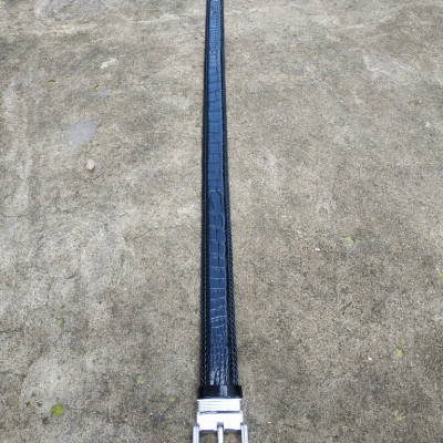 Thắt Lưng Da Bụng Cá Sấu Liền Nguyên Tấm Đan Viền Thủ Công Bền - Dễ Sử Dụng NV29