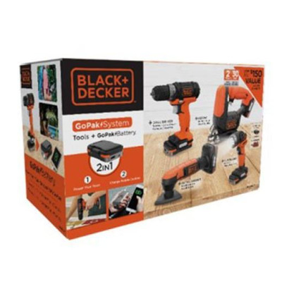 Bộ Combo GoPak Black&Decker BDCK124S1S-B1