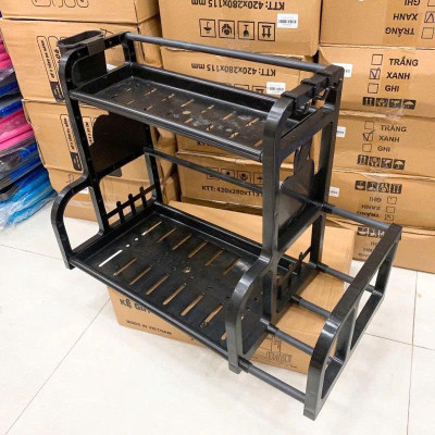 Kệ Để Hộp Gia Vị Đồ Dùng Nhà Bếp , Kèm Để Dao Thớt Mẫu Mới