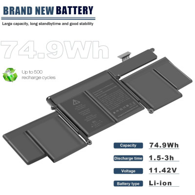 Pin Tương Thích Cho Macbook Pro 13 Inch Retina A1502 A1582 2013 2014 TEEEMO PC Hàng Nhập Khẩu New Seal