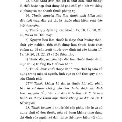 Luật Dược năm 2016 ( Sửa đổi, bổ sung năm 2018,2024)