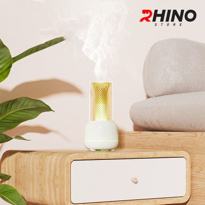 Máy phun sương tạo độ ẩm mini Rhino H305 tự ngắt khi hết nước kèm đèn hàng chính hãng