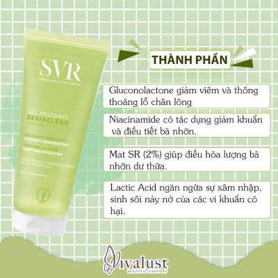 Sữa Rửa Mặt SVR Sebiaclear Gel Moussant  (50ml)